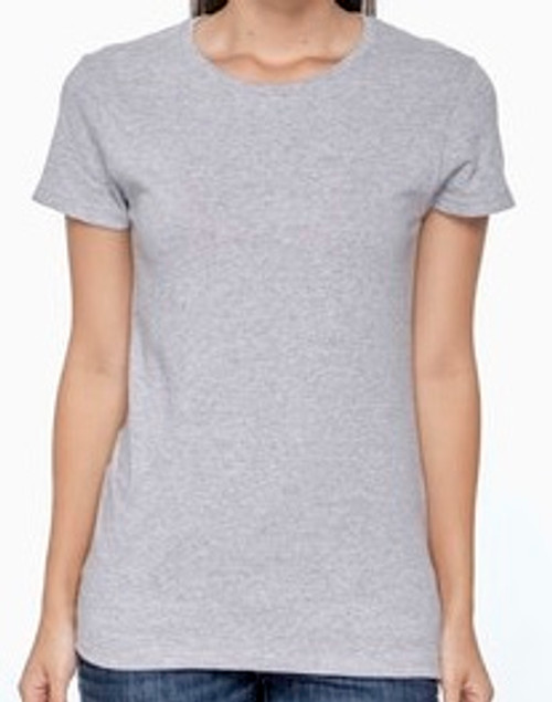 Small - Ladies - Sport Grey - Gildan - Custom T-shirt