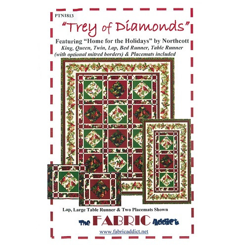 Trey of Diamonds - Fabric Addict - Pattern
