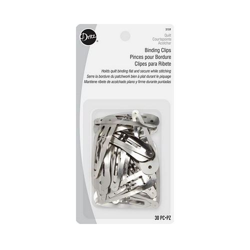 Dritz Binding Clips, Silver, 30 pc