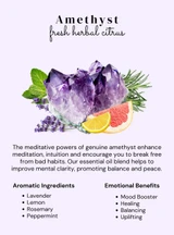 HoneyBee Gardens Crystal Infused Body Oil Amethyst – additional product angle