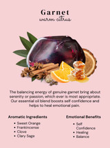 HoneyBee Gardens Crystal Infused Body Oil Garnet – additional product angle