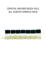 HoneyBee Gardens Crystal Infused Body Oil Sample 7-Pack (1 of each scent) – main product photo