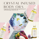 Crystal Infused Body Oil, Pyrite 