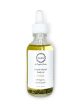 HoneyBee Gardens Crystal Infused Body Oil Pyrite – main product photo