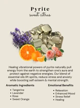 HoneyBee Gardens Crystal Infused Body Oil Pyrite – additional product angle