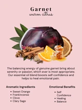 HoneyBee Gardens Crystal Infused Body Oil Garnet Roller Ball – additional product angle