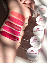 Swatches in sunlight