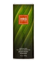 HoneyBee Gardens HBG for Men Deodorant Powder Bay Rum – main product photo