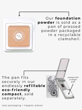 HoneyBee Gardens Pressed Mineral Powder Foundation – additional label view