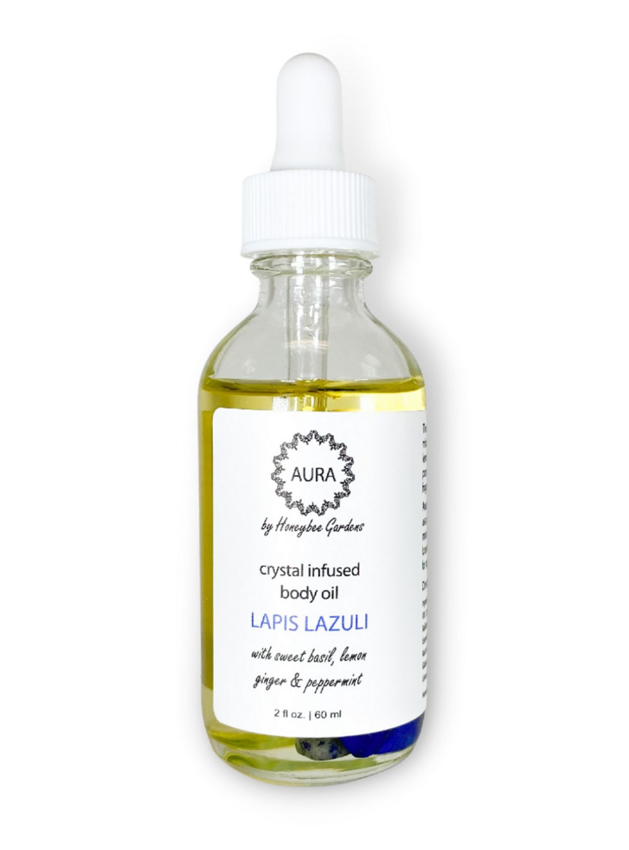 Gemstone Infused Body Oil – Lapis Lazuli | Calming Crystal Moisture