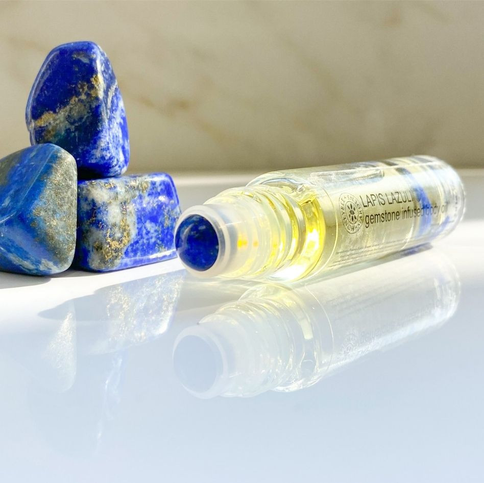 Lapis Lazuli Rollerball – Crystal Vegan Body Oil | HBG