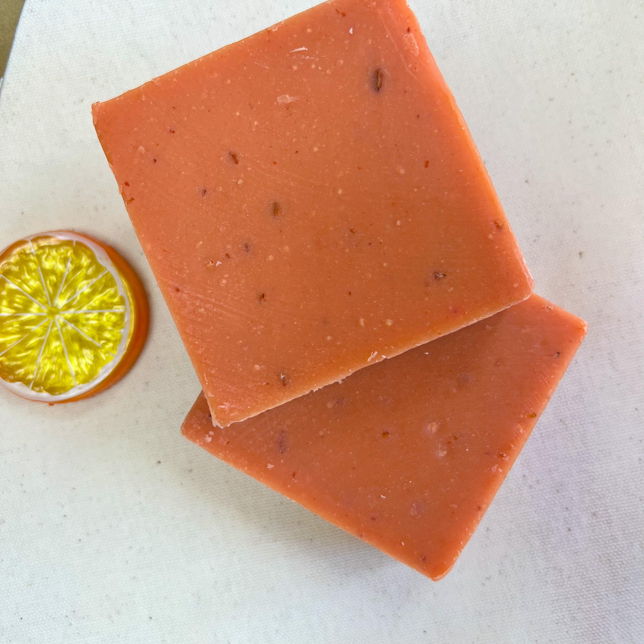 Turmeric Honey & Orange Soap Bar 5oz- Organic Handmade Vegan Soap Bar With  All Natural Ingredients