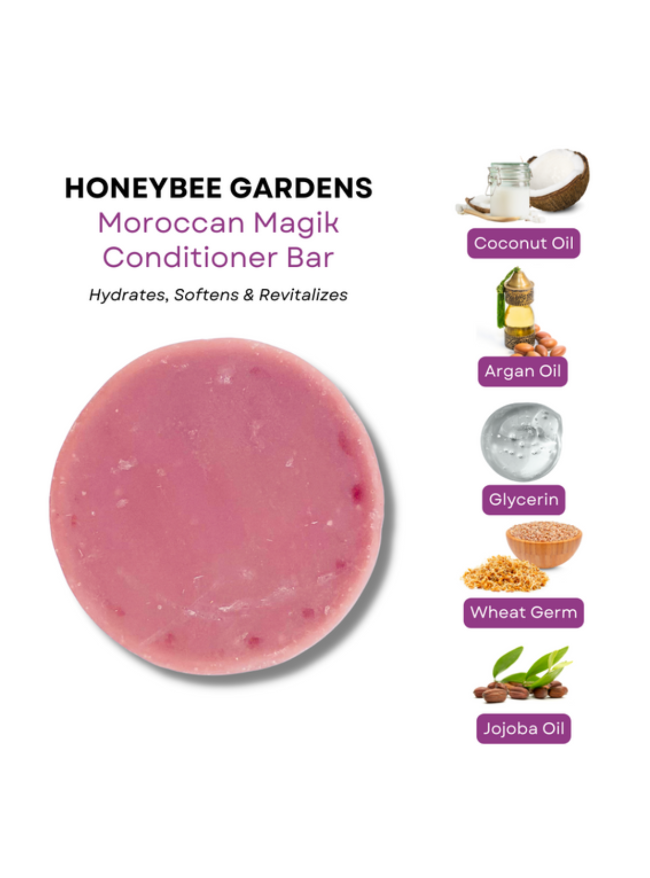 Moroccan Magik Conditioner Bar | Argan Oil Vegan Hair Conditioner