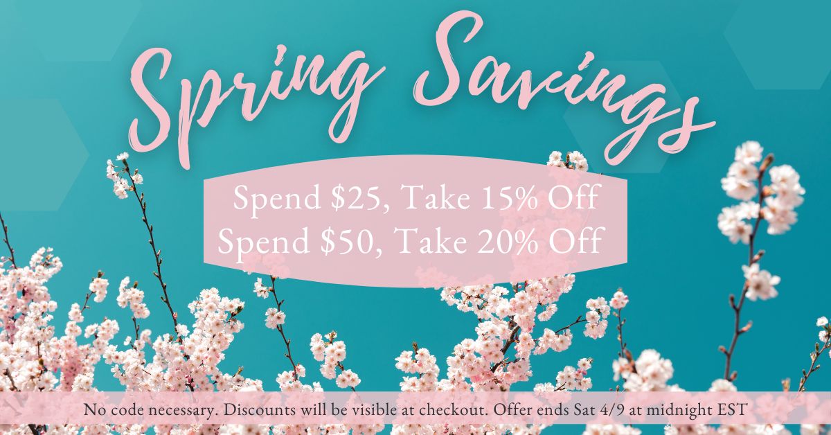 Spend $25 Get 15% Off Spend $50 Get 25% off no code necessary