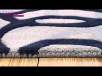 Wire Blue Matrix Rug