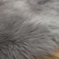 Woolmark Sheepskin Rug Silver