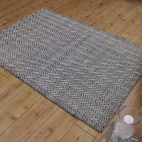 Ives Black White Rugs