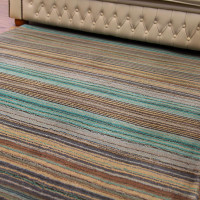 Pimlico Fine Stripe Rug Green Runner