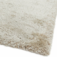 Ultra Thick Plush Shaggy Rug Pearl Beige