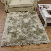 Ultra Thick Plush Shaggy Rug Pearl Beige