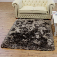 Ultra Thick Plush Shaggy Rug Zinc Grey