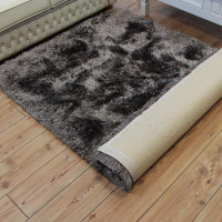 Ultra Thick Plush Shaggy Rug Zinc Grey