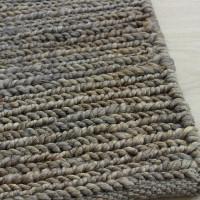 Silver Jute Soumak Rug