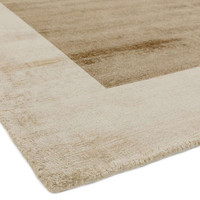 Putty Champagne Blade Border Rug