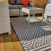 Outdoor Rug Patio Diamond Mono