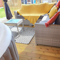 Outdoor Rug Patio Diamond Mono