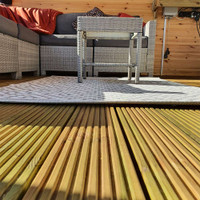 Outdoor Rug Patio Diamond Grey