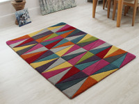 Funk Triangles Rug Multi Colour