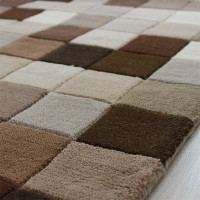 Funk Natural Brown Boxes Rug