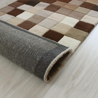 Funk Natural Brown Boxes Rug
