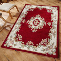 Royal Aubusson Red Rug