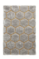 Noble House NH30782 Grey Yellow Rug
