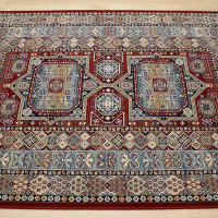 Da Vinci Rug 0147 Red Blue Multi