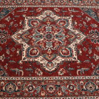 Kashqai Wool Rug 4354 Rust Grey