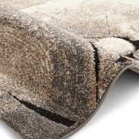 Woodland 6318 Beige Black Funky Rug