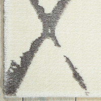 Ivory Grey Twilight Rug Diamonds TWI15