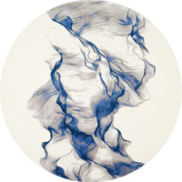 Abstract Twilight Rug Ivory Blue TWI27