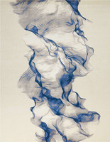 Abstract Twilight Rug Ivory Blue TWI27