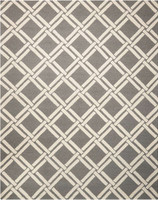 Linear Woolen Rug Grey Ivory LIN04