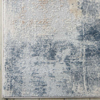 Rustic Textures RUS02 Beige Grey Abstract Rug