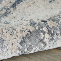 Rustic Textures RUS04 Beige Grey Abstract Rug