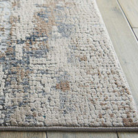 Rustic Textures RUS06 Beige Grey Abstract Rug