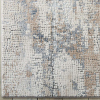 Rustic Textures RUS06 Beige Grey Abstract Rug