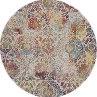 Ankara Global Rug ANR06 Vintage Ivory Orange