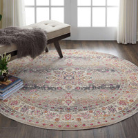 Grey Vintage Kashan Rug VKA01