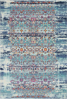 Blue Vintage Kashan Rug VKA02